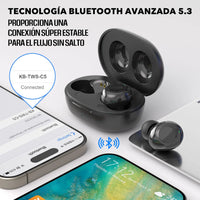 Audífonos Inalámbricos Bluetooth 5.3 Tws Kbod C5 Tipo C ROSH