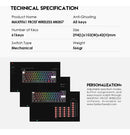 Teclado Mecanico Fantech Inalámbrico Frost Mk857 61 Teclas ROSH