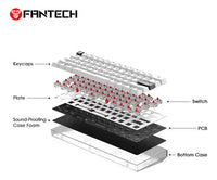 Teclado Mecanico Fantech Inalámbrico Frost Mk857 61 Teclas ROSH