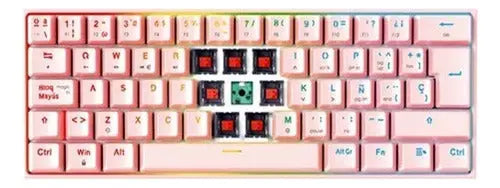 Teclado Mecanico Fantech Inalámbrico Frost Mk857 61 Teclas ROSH