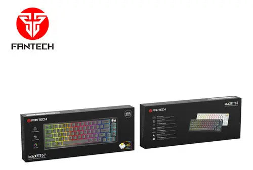 Teclado Mecánico Fantech Inalámbrico Mk858 White Switch ROSH