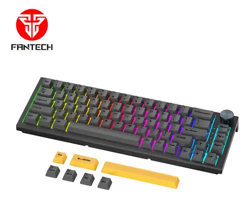 Teclado Mecánico Fantech Inalámbrico Mk858 White Switch ROSH