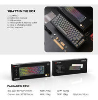 Teclado Mecánico Fantech Inalámbrico Mk858 White Switch ROSH