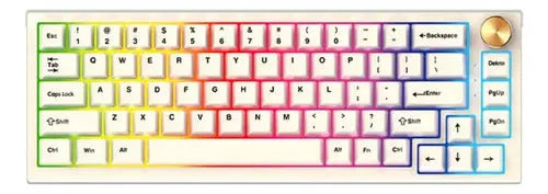 Teclado Mecánico Fantech Inalámbrico Mk858 White Switch ROSH