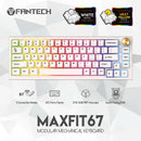 Teclado Mecánico Fantech Inalámbrico Mk858 White Switch ROSH