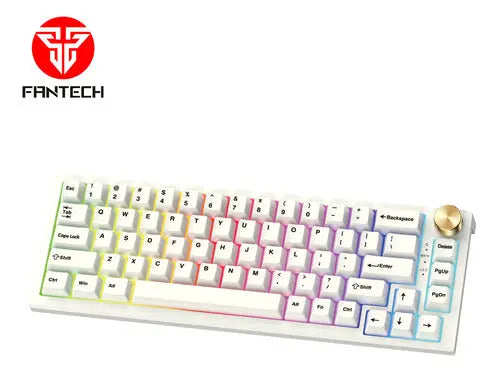 Teclado Mecánico Fantech Inalámbrico Mk858 White Switch ROSH