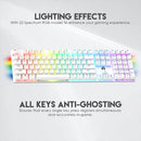 Teclado Mecánico Fantech Mk855 Blue Switch 108 Teclas ROSH
