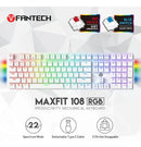 Teclado Mecánico Fantech Mk855 Blue Switch 108 Teclas ROSH