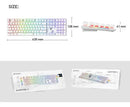 Teclado Mecánico Fantech Mk855 Blue Switch 108 Teclas ROSH