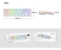 Teclado Mecánico Fantech Mk855 Blue Switch 108 Teclas ROSH