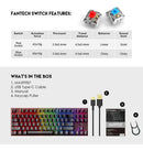 Teclado Mecánico Fantech Mk856 Blue Switch 87 Teclas ROSH