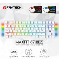Teclado Mecánico Fantech Mk856 Blue Switch 87 Teclas ROSH