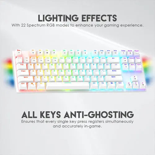Teclado Mecánico Fantech Mk856 Blue Switch 87 Teclas ROSH