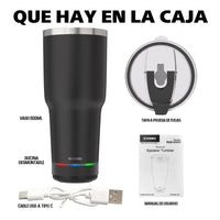 Vaso Térmico 900 Ml Con Bocina Bluetooth Kbod Rad-20431 KBOD
